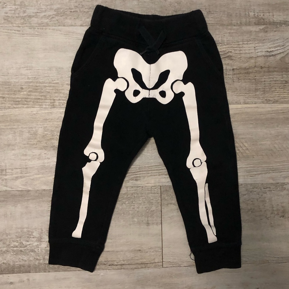 H&M Skeleton Joggers Toddler Boy
